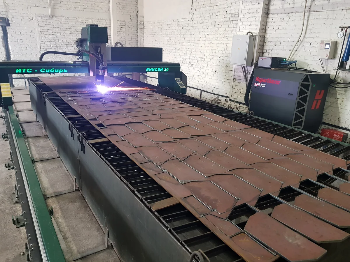 Плазменная резка металла на установке Hypertherm XPR-300